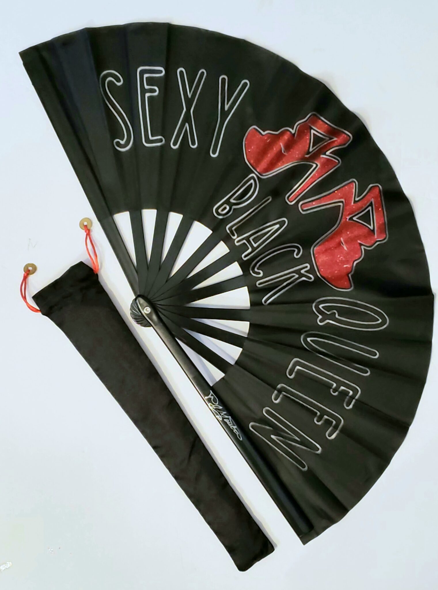 “SEXY BLACK QUEEN” HAND FAN | Creations by Pam Moultrie
